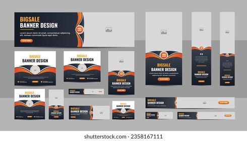 Modern web banner design template, Horizontal header web banner, Modern multicolor cover header background for website design, Social Media Cover ads banner, sale web banner, flyer