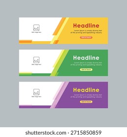 Plantilla de diseño de Anuncio de Web moderno 