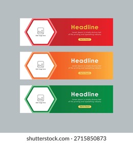 Moderne Webbanner-Designvorlage 
