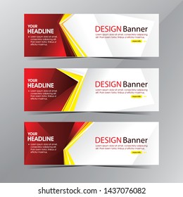 modern web banner red and white template , promotion sale discount banners