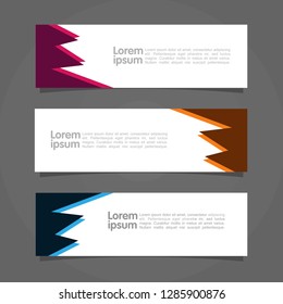 Modern Web Banner Template Image. Abstract Vector Illustration. Eps 10.