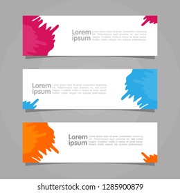 Modern Web Banner Template Image. Abstract Vector Illustration. Eps 10.