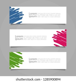 Modern Web Banner Template Image. Abstract Vector Illustration. Eps 10.