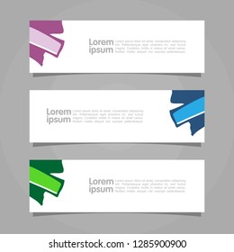 Modern Web Banner Template Image. Abstract Vector Illustration. Eps 10.