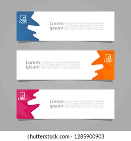 Modern Web Banner Template Image. Abstract Vector Illustration. Eps 10.
