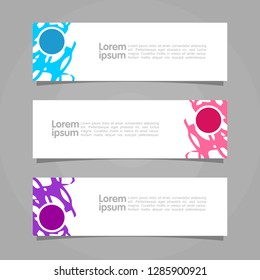 Modern Web Banner Template Image. Abstract Vector Illustration. Eps 10.