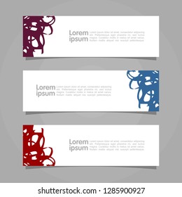 Modern Web Banner Template Image. Abstract Vector Illustration. Eps 10.