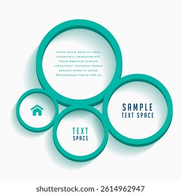 modern web banner with text space on 3d bubble design 