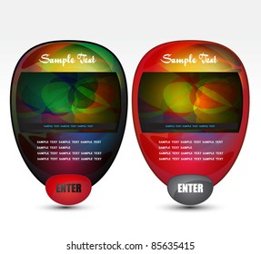 modern web banner/label