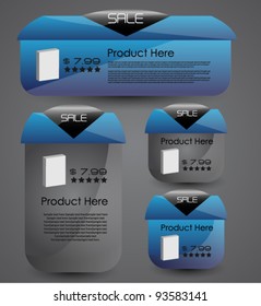 modern web banners for web sale and advertisement