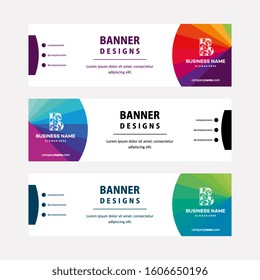 Modern web banners template with diagonal elements for a photo. Universal design for advertising business
