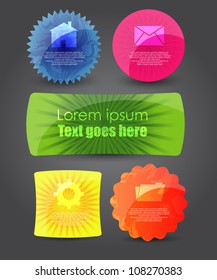 modern web banners/badges