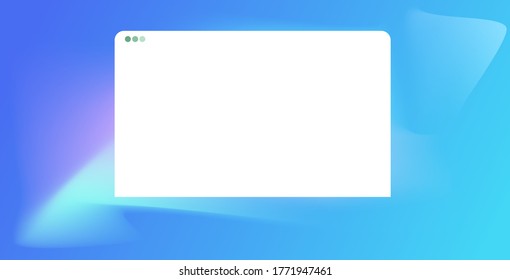 modern web browser window internet empty page ui template horizontal vector illustration