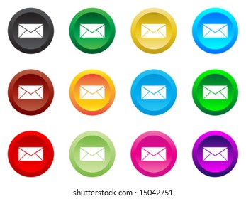 Modern web buttons e-mail