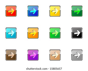 Moderne Web-Buttons - vorwärts