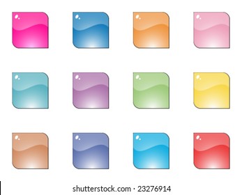 Moderne Web-Schaltflächen, Vektorgrafik