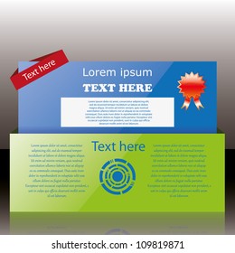 Modern web card login form