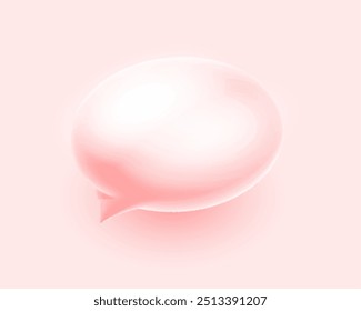 Plantilla moderna del símbolo de la caja de chat del Web en Vector del estilo 3D
