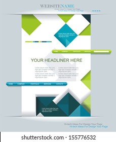 Modern web design. Can be used for Book cover, Graphics, Lay out, Content page. 