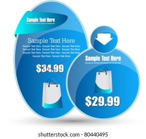 modern web elements for sale and advertisement