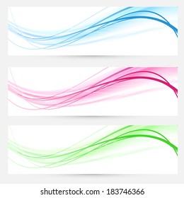Modern web headers banners collection. Vector illustration