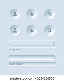 Modern web icon design 3d style file eps