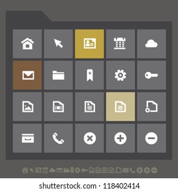 Modern Web Icons For Mobile Devices And Contemporary Interfaces, Set 1