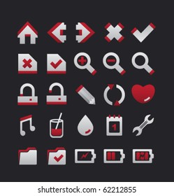 Modern web icons set