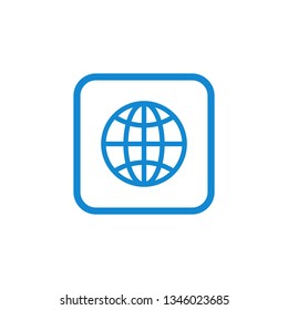 Modern Web Internet communication contact us icons design symbols for technology business all company with high end look on blue color vector illustration isolated on white background