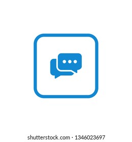 Modern Web Internet communication contact us icons design symbols for technology business all company with high end look on blue color vector illustration isolated on white background