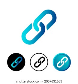 Modern Web Link Icon Illustration