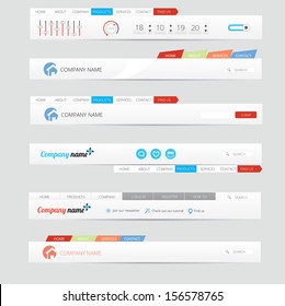 Modern web navigation bars