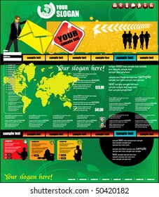 Modernes Webseitenlayout