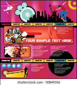 Modern web page layout
