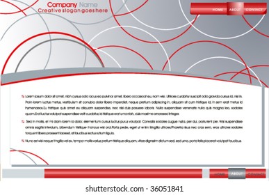 Modern web page layout design