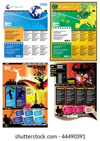 Modern web page layout design