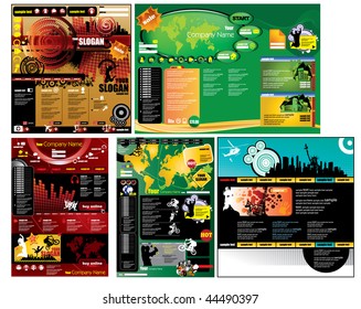 Modern web page layout design