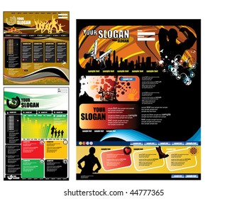 Modern web page layout design