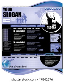 Modern web page layout design