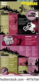 Modern web page layout design