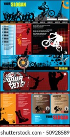Modern web page layout design