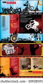 Modern web page layout design
