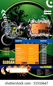 Modern web page layout design