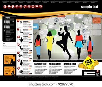 Modernes Webseitendesign