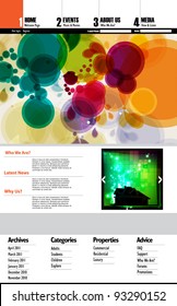 Modern web page layout design