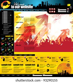 Modern web page layout design
