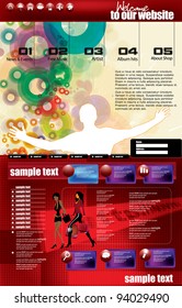 Modern web page layout design