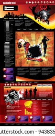 Modern web page layout design
