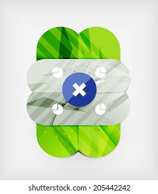 Modern web presentation design layout. Interface or infographic template