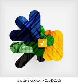 Modern web presentation design layout. Interface or infographic template